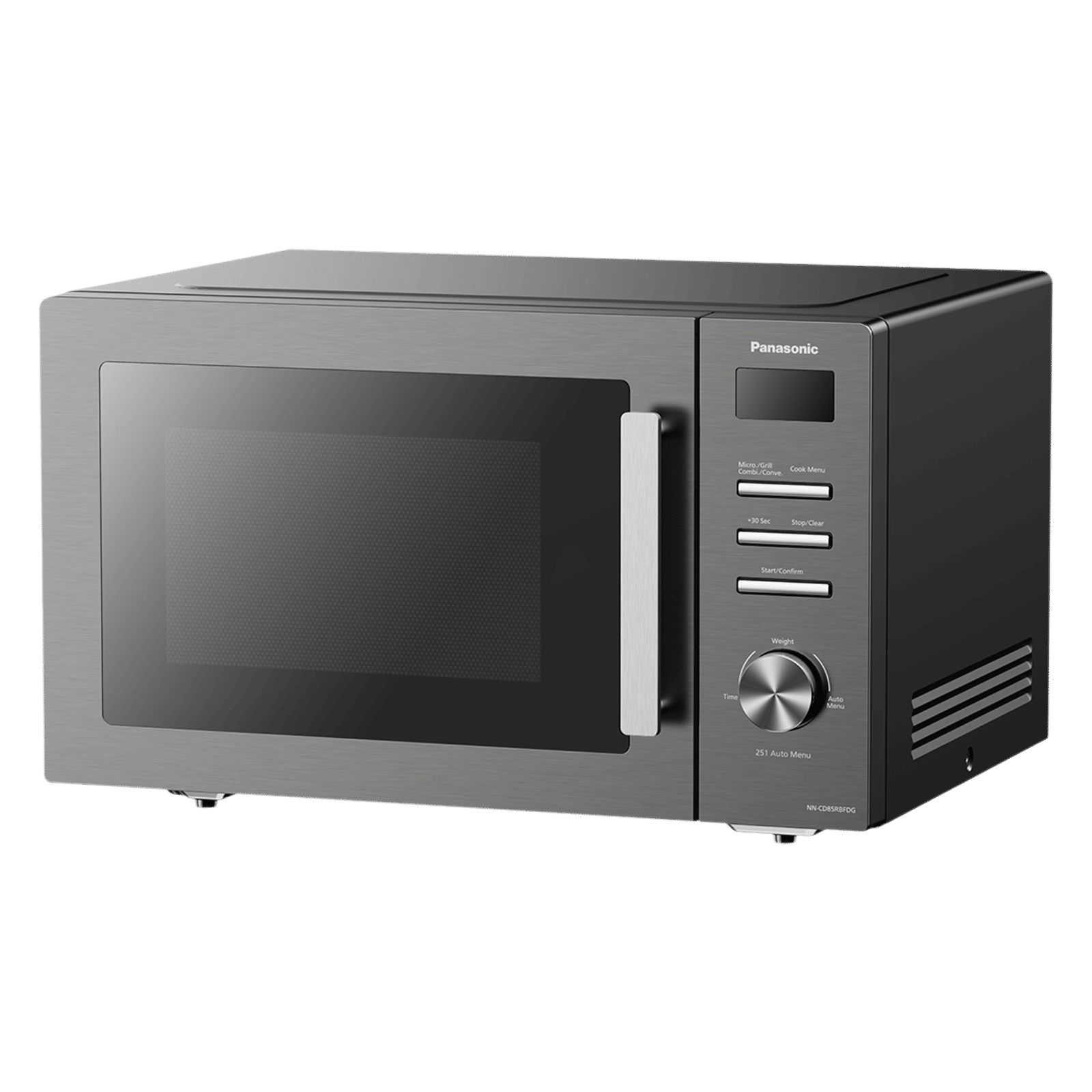 Panasonic 32L Convection Microwave with 251 Autocook Menus (NN-CD85RBFDG, Steel Grey)_3