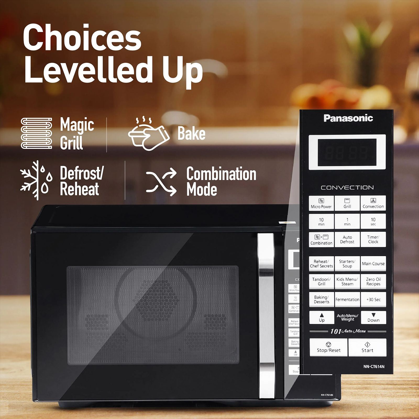 Panasonic 29L Convection Microwave with Dual Magic Grill (NN-CT614NBFG, Black)_6