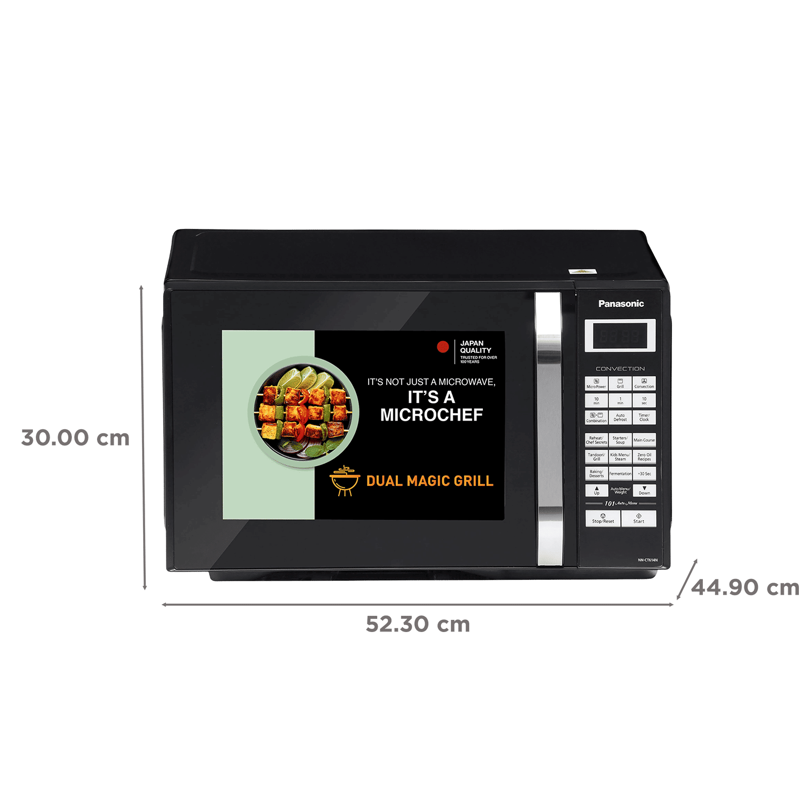 Panasonic 29L Convection Microwave with Dual Magic Grill (NN-CT614NBFG, Black)_2