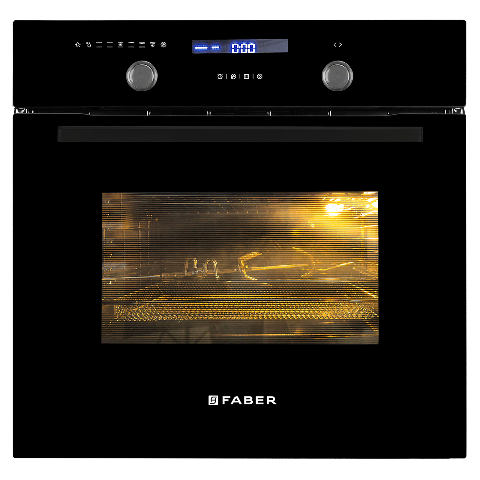 FABER FBIO 82L 11F AF BK 60 cm Built-in Oven with Metal Cavity (116.0728.466, Black)_1