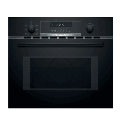BOSCH Series 6 44L 60cm Built-in Oven with Hot Air (CMA585MB0I, Black)