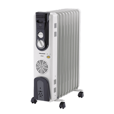 morphy richards 2400W Oil Filled Radiator Room Heater with 9 Fins (Adjustable Thermostat
