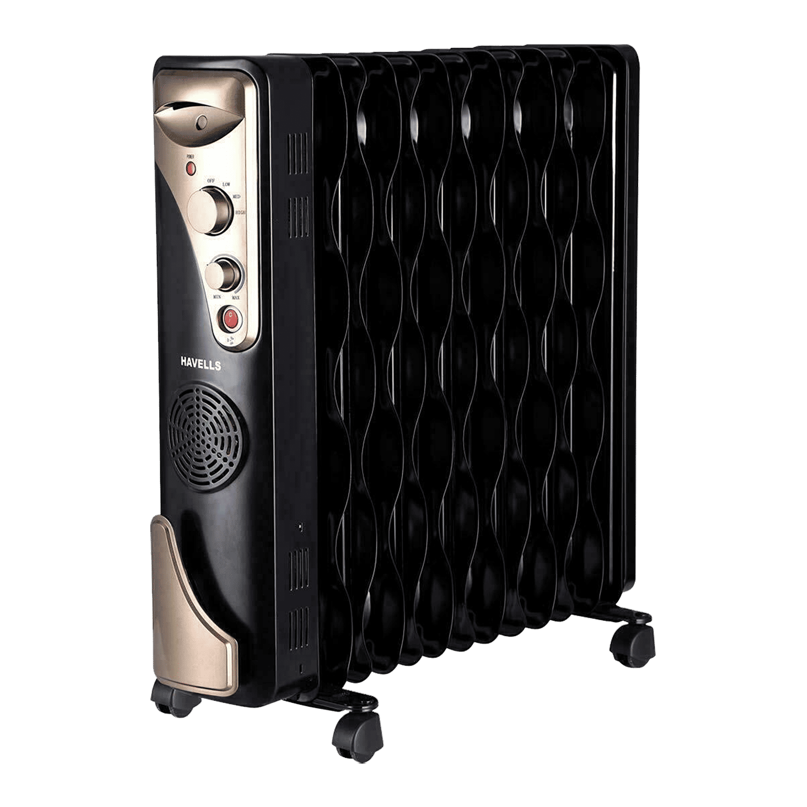 HAVELLS GHROFBHK290 2900W PTC Fan Oil Filled Radiator Room Heater with Multi Directional Heating (Safety Tilt Over Switch HAVELLS GHROFBHK290 2900W PTC Fan Oil Filled Radiator Room Heater with Multi Directional Heating (Safety Tilt Over Switch_1