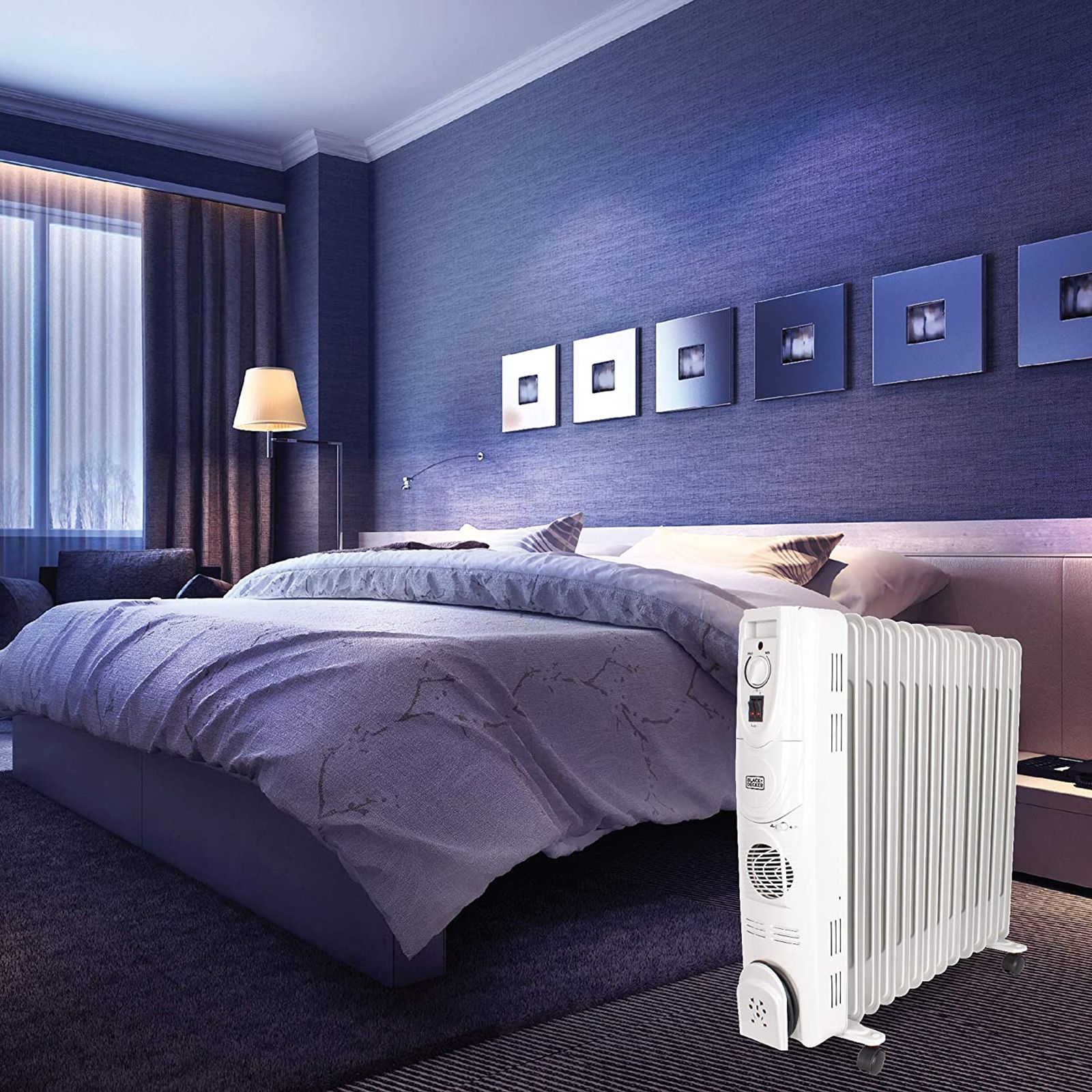 BLACK & DECKER BXRA1301IN 2800W Oil Filled Radiator Room Heater with 13 Fins (Adjustable Thermostat_4