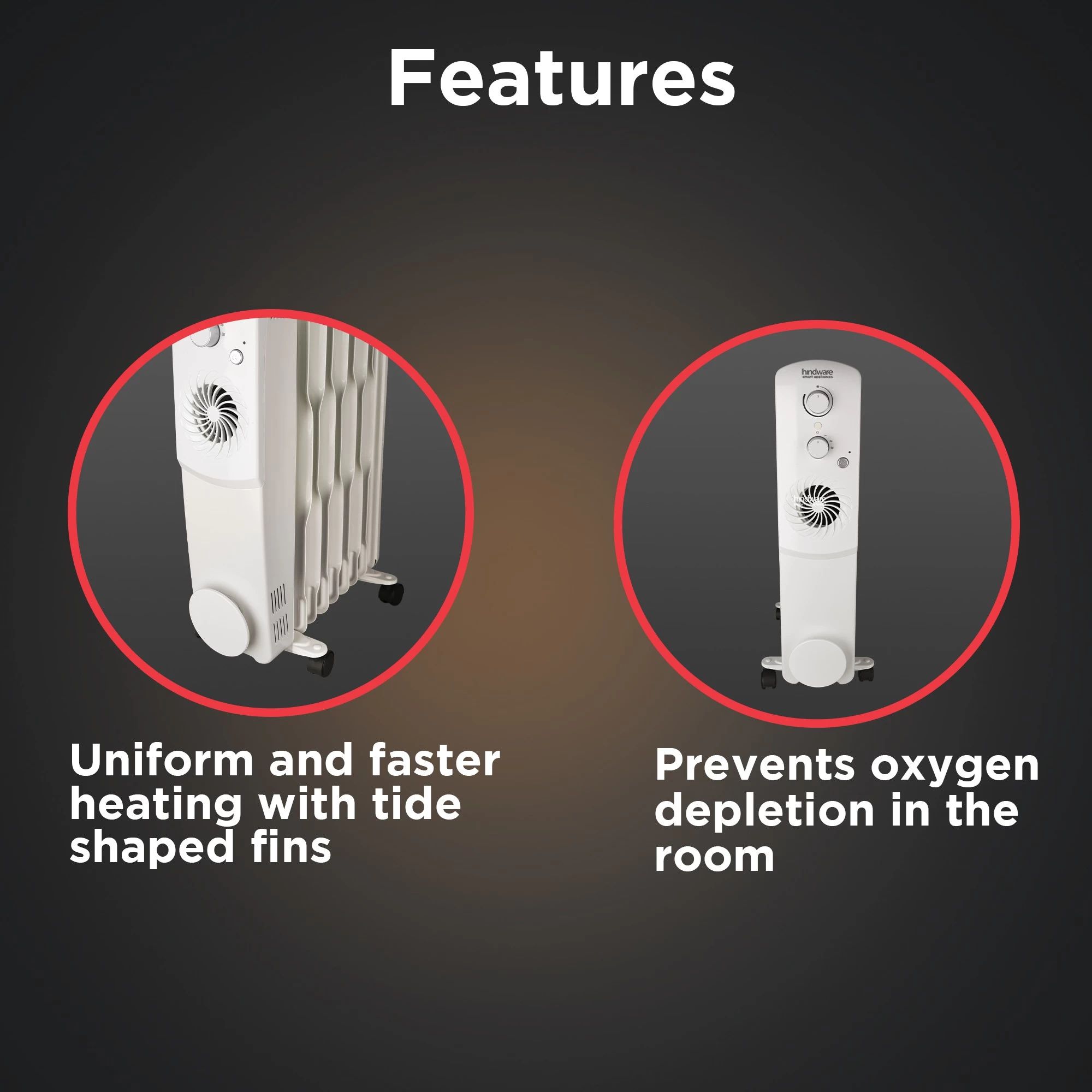 hindware Atlantic Arturo 2900 Watts Nichrome Oil Filled Room Heater (Over Heat Protection, 522849, White) hindware Atlantic Arturo 2900 Watts Nichrome Oil Filled Room Heater (Over Heat Protection, 522849, White)_4