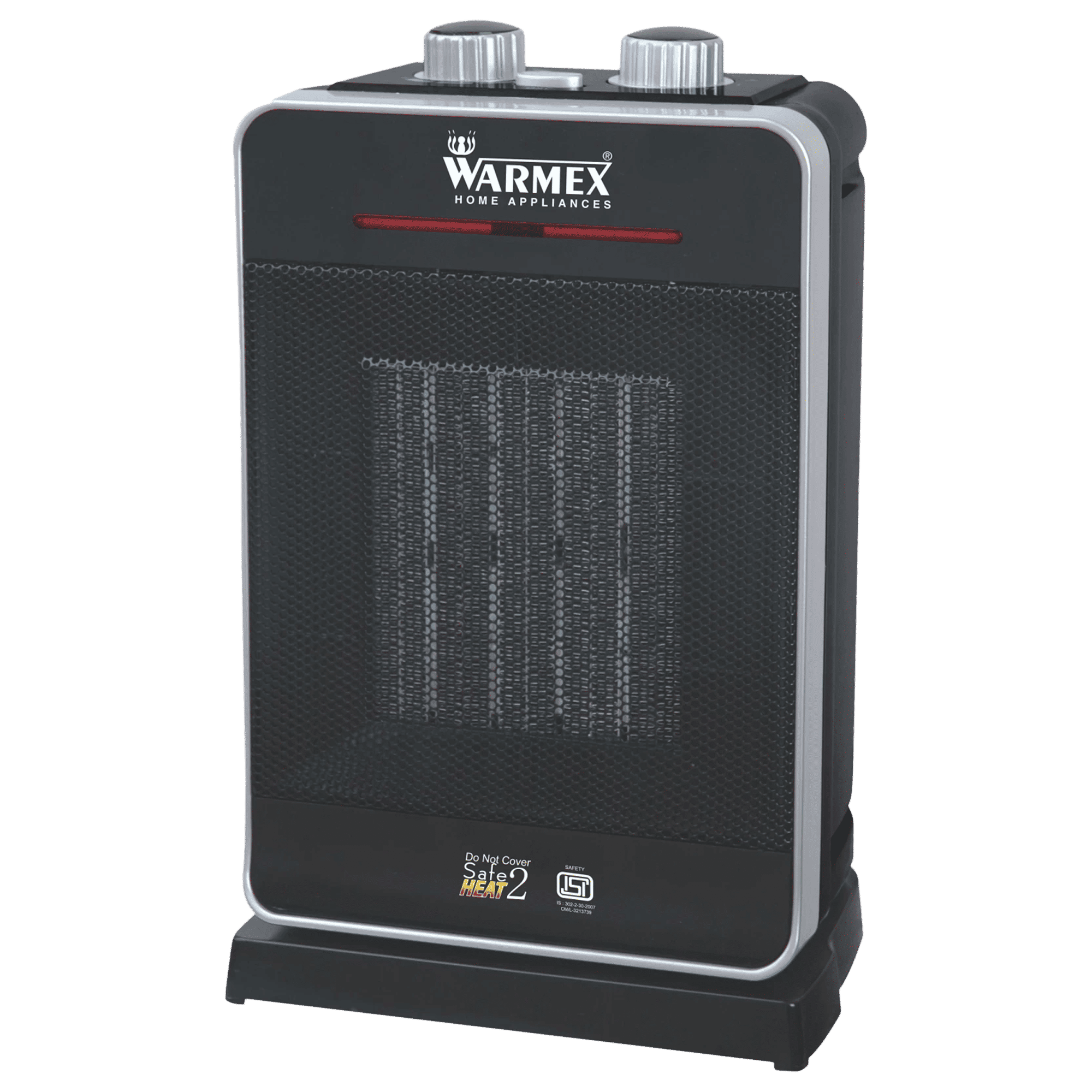 WARMEX 2000 Watts PTC Fan Room Heater (Tip Over Safety Switch, PTC-99 N, Silver and Black) WARMEX 2000 Watts PTC Fan Room Heater (Tip Over Safety Switch, PTC-99 N, Silver and Black)_1