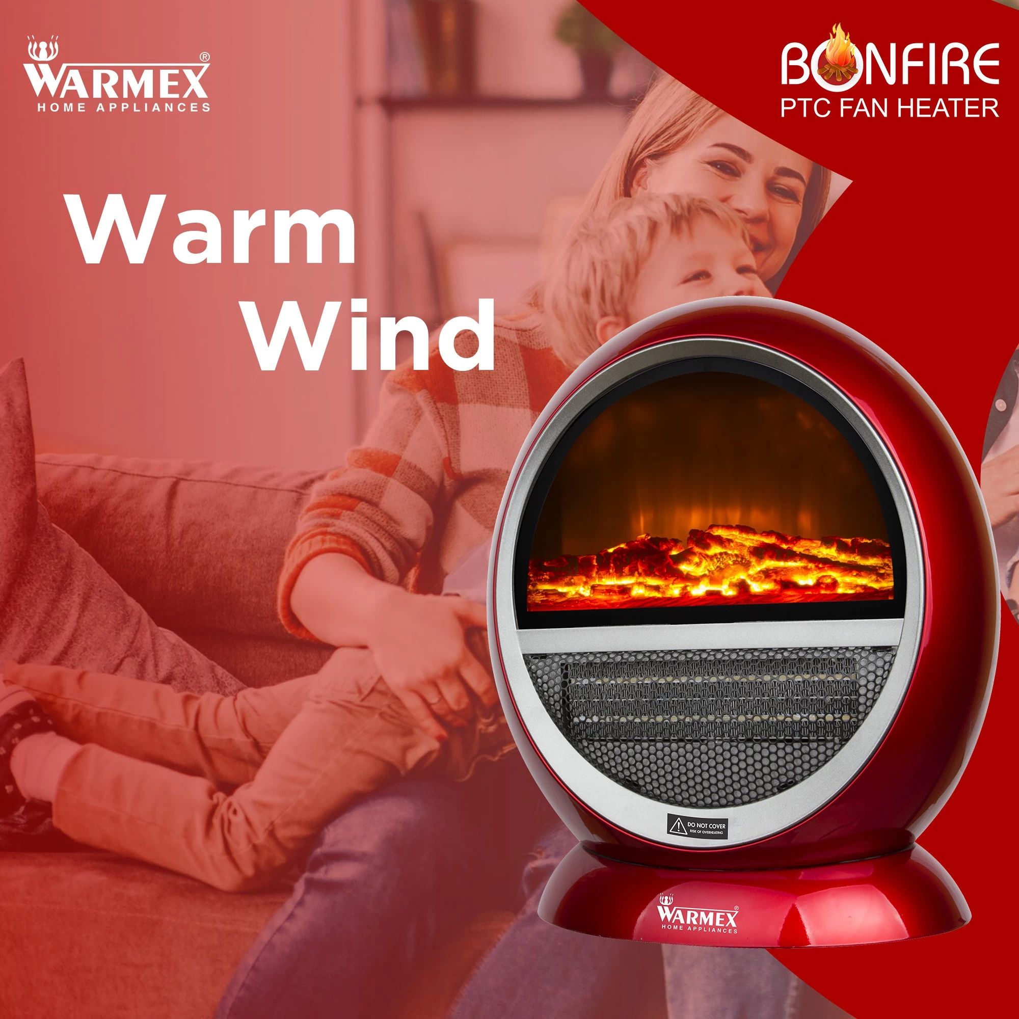 WARMEX Bonfire 1500 Watts PTC Ceramic Fan Room Heater (Over Heat Protection, Red) WARMEX Bonfire 1500 Watts PTC Ceramic Fan Room Heater (Over Heat Protection, Red)_3