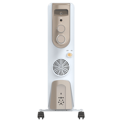 BAJAJ Vienna OFR 13F 2500W Oil Filled Radiator Room Heater with Automatic Thermal Cutout (Adjustable Thermostat