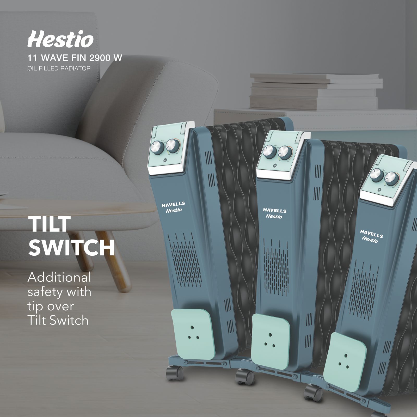 HAVELLS Hestio 2900W PTC Fan Oil Filled Radiator Room Heater with 11 Wave Fins (Thermostatic Heat Control HAVELLS Hestio 2900W PTC Fan Oil Filled Radiator Room Heater with 11 Wave Fins (Thermostatic Heat Control_10