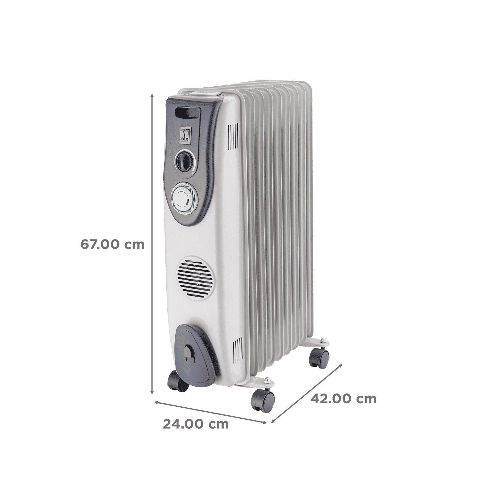 Russell Hobbs ROR09XLTF 2400W Oil Filled Radiator Room Heater with 9 Fins (24 Hour Adjustable Timer Russell Hobbs ROR09XLTF 2400W Oil Filled Radiator Room Heater with 9 Fins (24 Hour Adjustable Timer_2