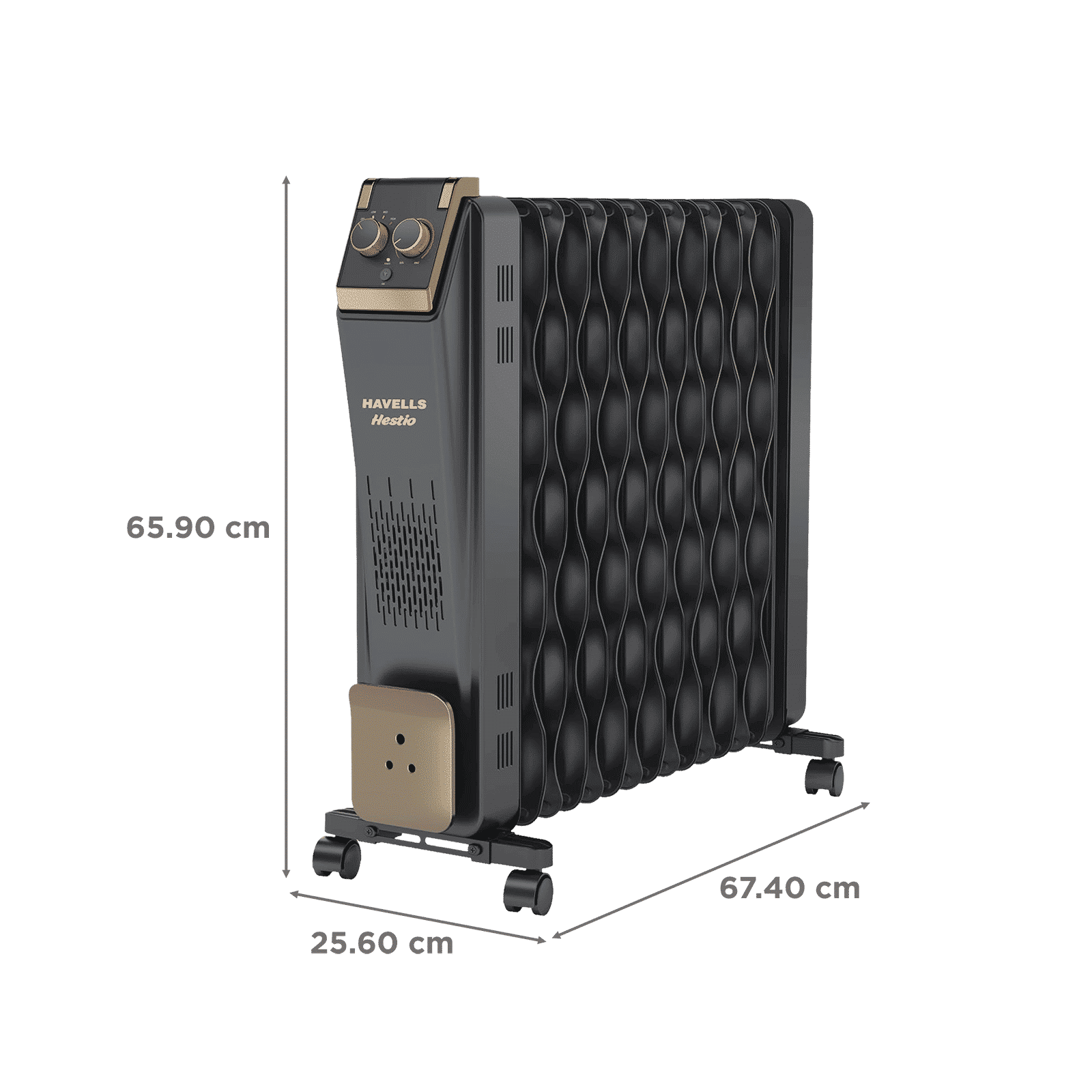 HAVELLS Hestio 2900W PTC Oil Filled Radiator Room Heater with 15 Wave Fins (Thermostatic Heat Control_2