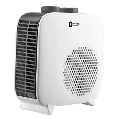 Orient Glint 2000W Electric Fan Room Heater with 2 Heating Modes (Overheat Protection, White)