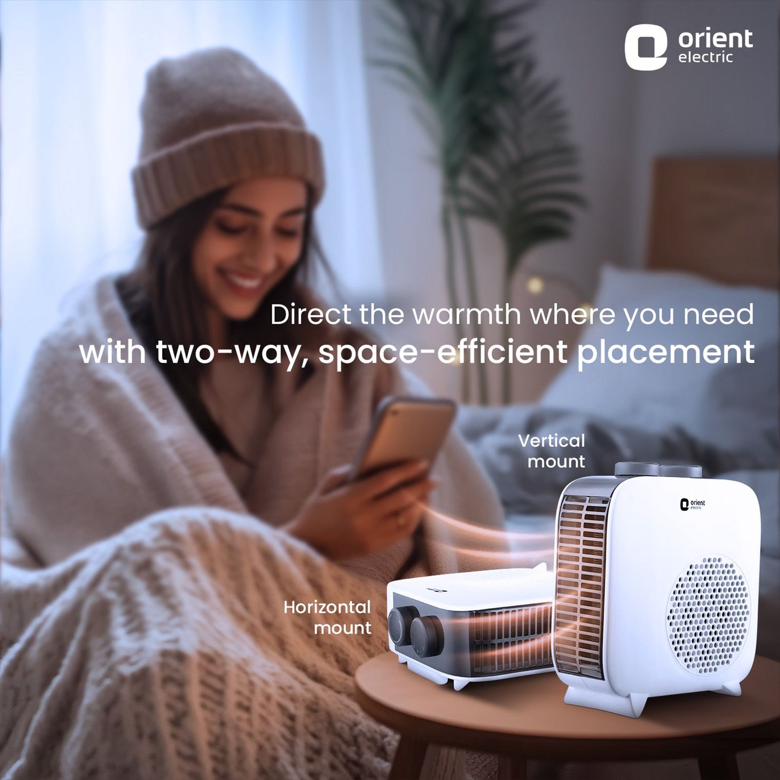 Orient Glint 2000W Electric Fan Room Heater with 2 Heating Modes (Overheat Protection, White) Orient Glint 2000W Electric Fan Room Heater with 2 Heating Modes (Overheat Protection, White)_7