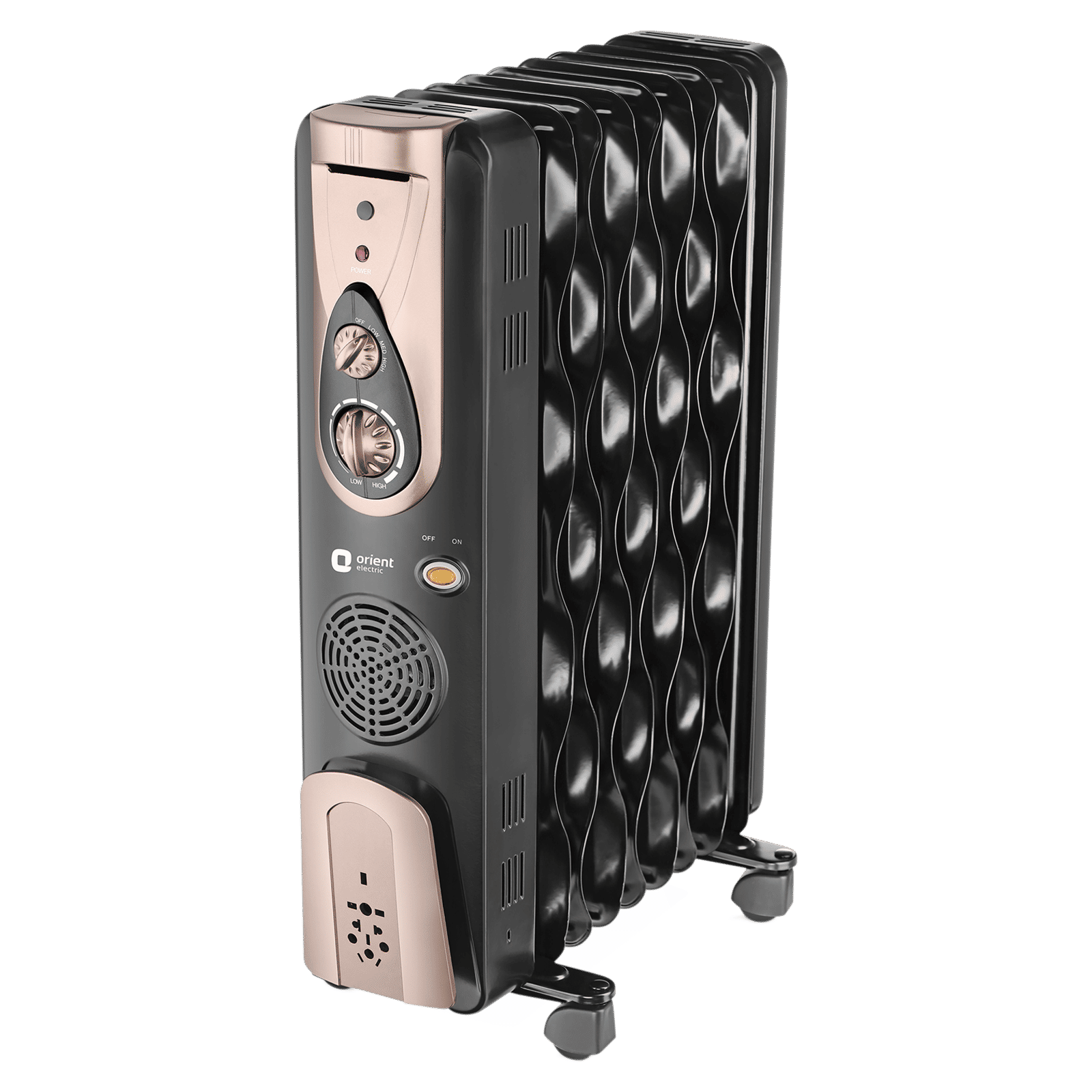 Orient Comforter Collection 2900W Oil Filled Room Heater with 11 Fins (Triple Overheat Protection, Black & Gold)_5