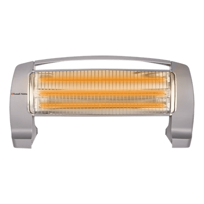 Russell Hobbs HeatLine 1200W Carbon Room Heater with 3 Heating Modes (Triple Carbon Tubes, Grey)