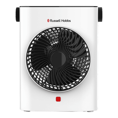 Russell Hobbs HeatFlow 2000W Fan Room Heater with 2 Heating Modes (Adjustable Thermostat, White)