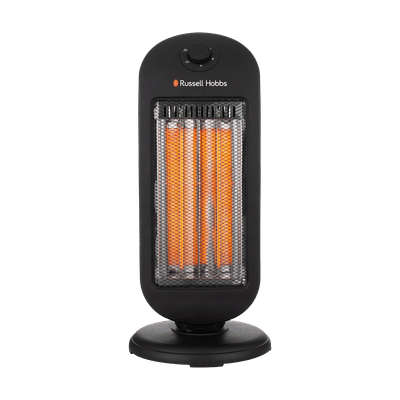 Russell Hobbs Tower Beam 1200W Carbon Room Heater with Two-level Oscillation (Dual Carbon Tubes, Black)