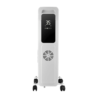 Russell Hobbs ROR11DF 2900W Digital Oil Filled Radiator Room Heater with 11 Radiating Heating Fins (Oxygen-friendly Heating, White)