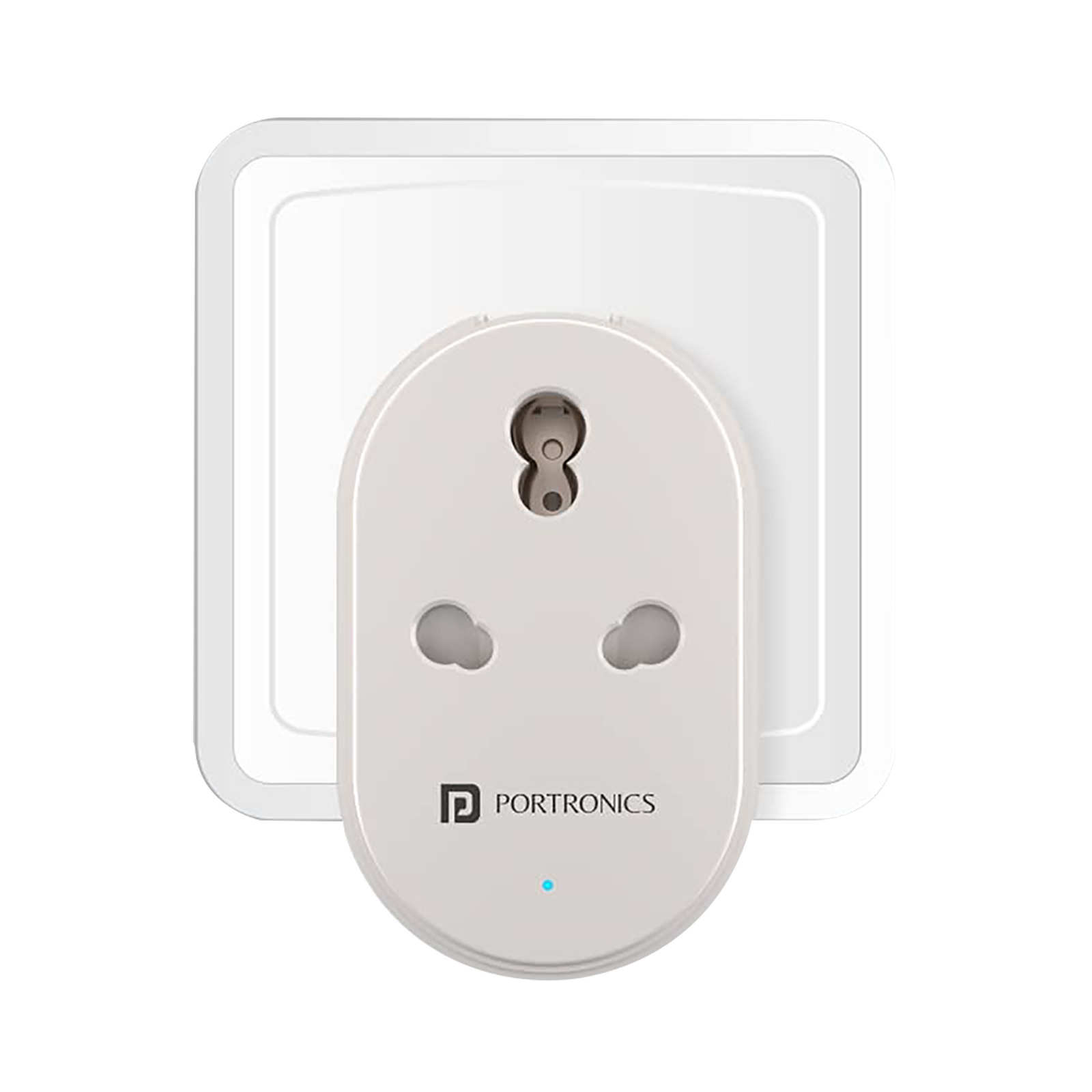 PORTRONICS Splug 16 Alexa and Google Assistant Supported Smart Plug For Home Appliances (Fire-Resistant, POR 1475, White)_1