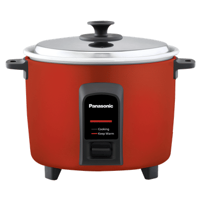 Panasonic Warmer Series 2.2 Litre Electric Rice Cooker with Keep Warm Function (Red)