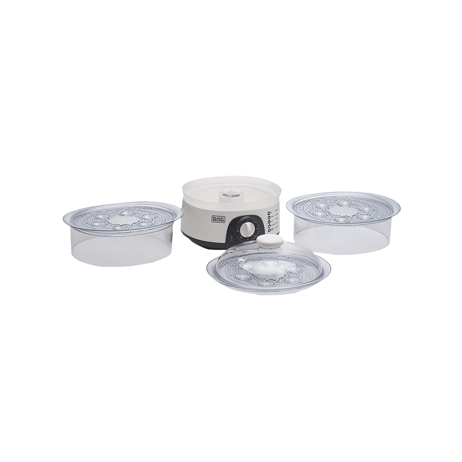 BLACK+DECKER BXFS7751IN 10 Litre Electric 3 Tier Food Steamer with Stackable Steaming Bowls (White)_8