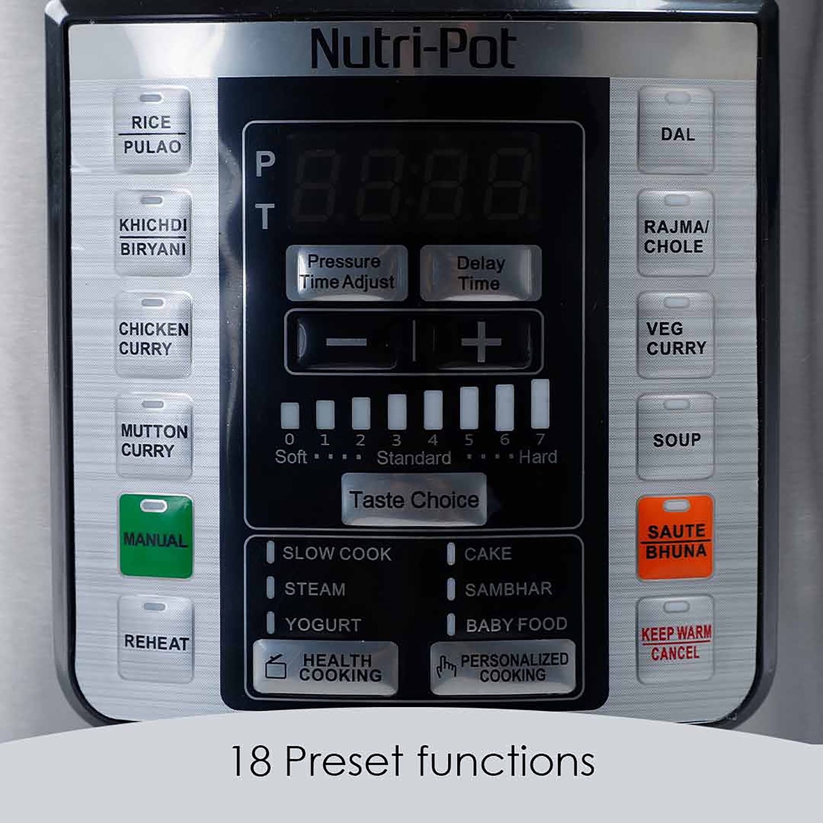 WONDERCHEF Nutri-Pot 6 Litre Electric Pressure Cooker with 7-in-1 Functions (Silver) WONDERCHEF Nutri-Pot 6 Litre Electric Pressure Cooker with 7-in-1 Functions (Silver)_15