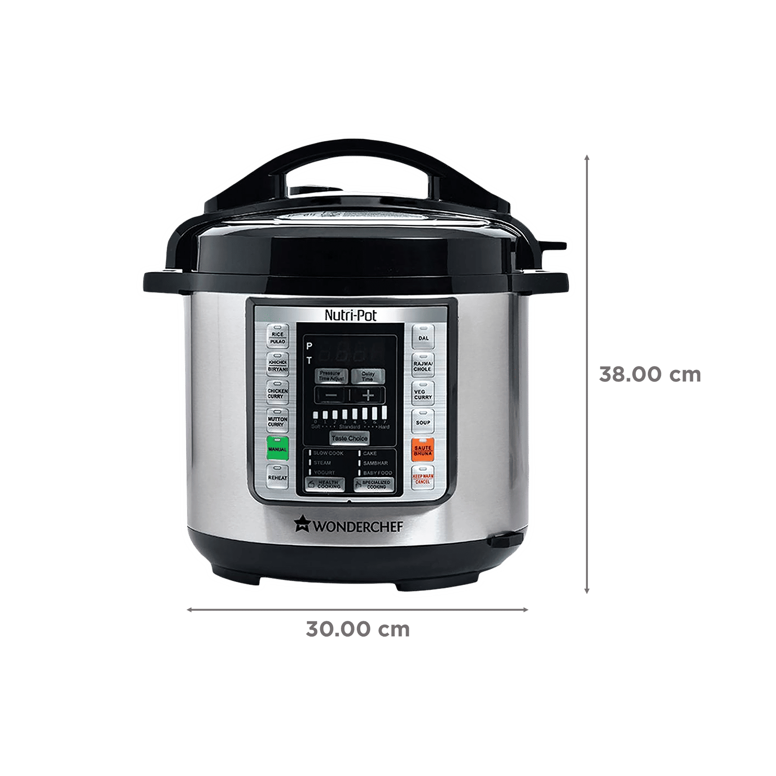 WONDERCHEF Nutri-Pot 6 Litre Electric Pressure Cooker with 7-in-1 Functions (Silver) WONDERCHEF Nutri-Pot 6 Litre Electric Pressure Cooker with 7-in-1 Functions (Silver)_2