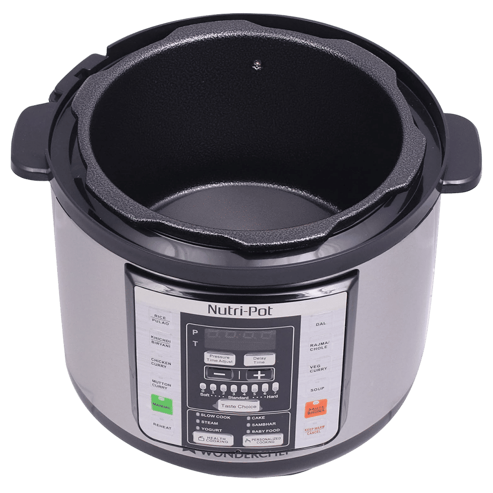 WONDERCHEF Nutri-Pot 6 Litre Electric Pressure Cooker with 7-in-1 Functions (Silver) WONDERCHEF Nutri-Pot 6 Litre Electric Pressure Cooker with 7-in-1 Functions (Silver)_5