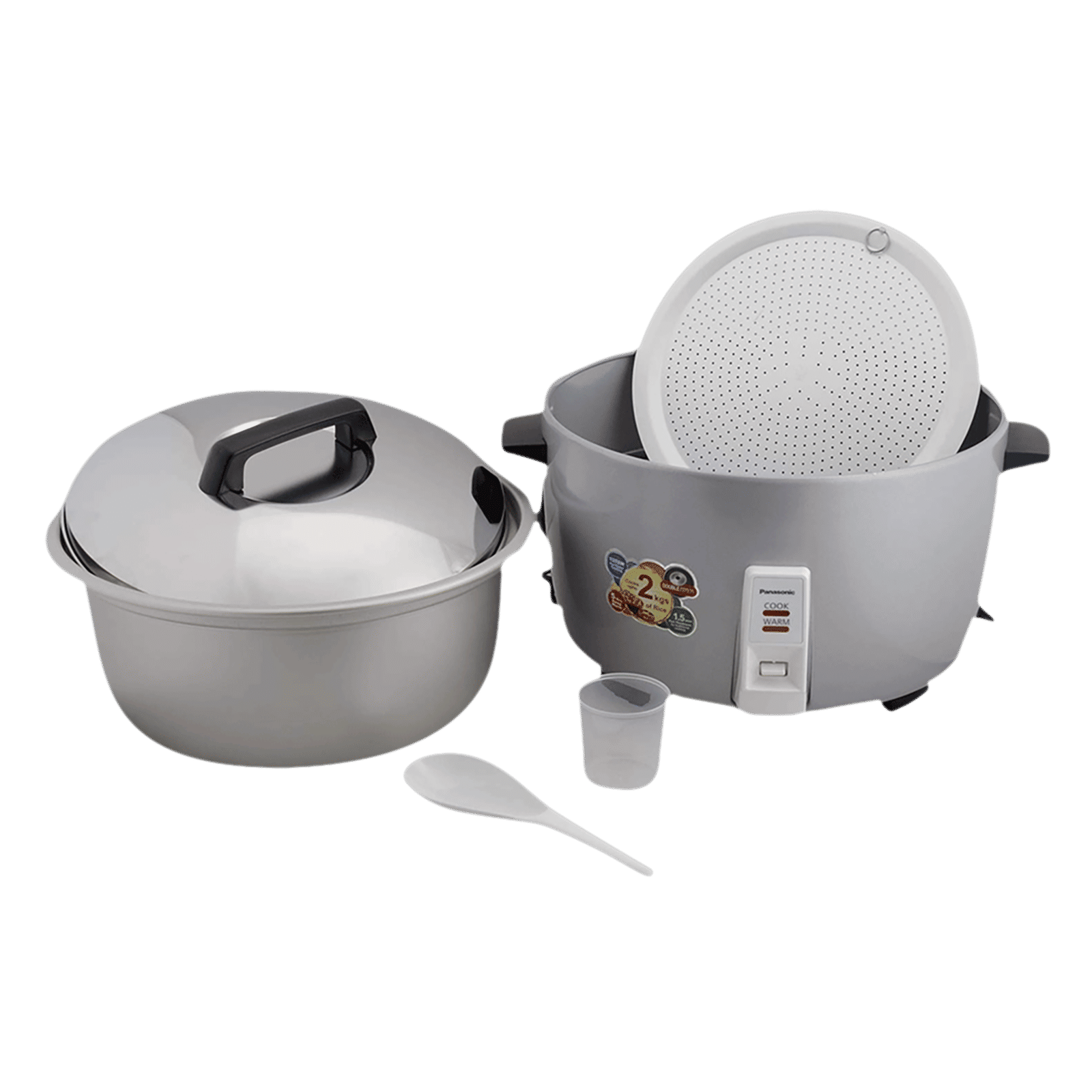 Panasonic Warmer Series 2.5 Litre Electric Rice Cooker with Keep Warm Function (Metallic Silver) Panasonic Warmer Series 2.5 Litre Electric Rice Cooker with Keep Warm Function (Metallic Silver)_5