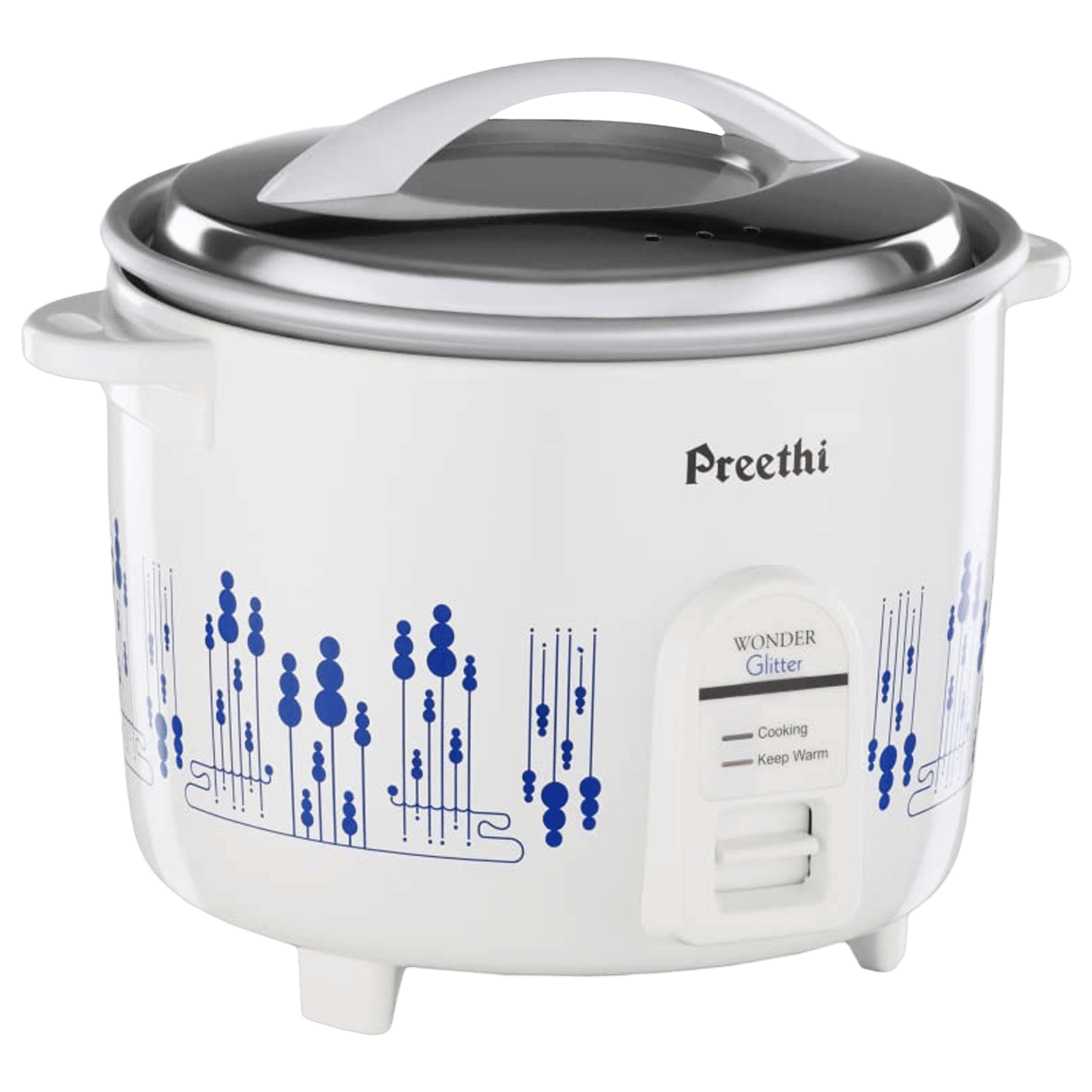 Preethi Glitter 1.8 Litre Electric Rice Cooker with Keep Warm Function (White) Preethi Glitter 1.8 Litre Electric Rice Cooker with Keep Warm Function (White)_9