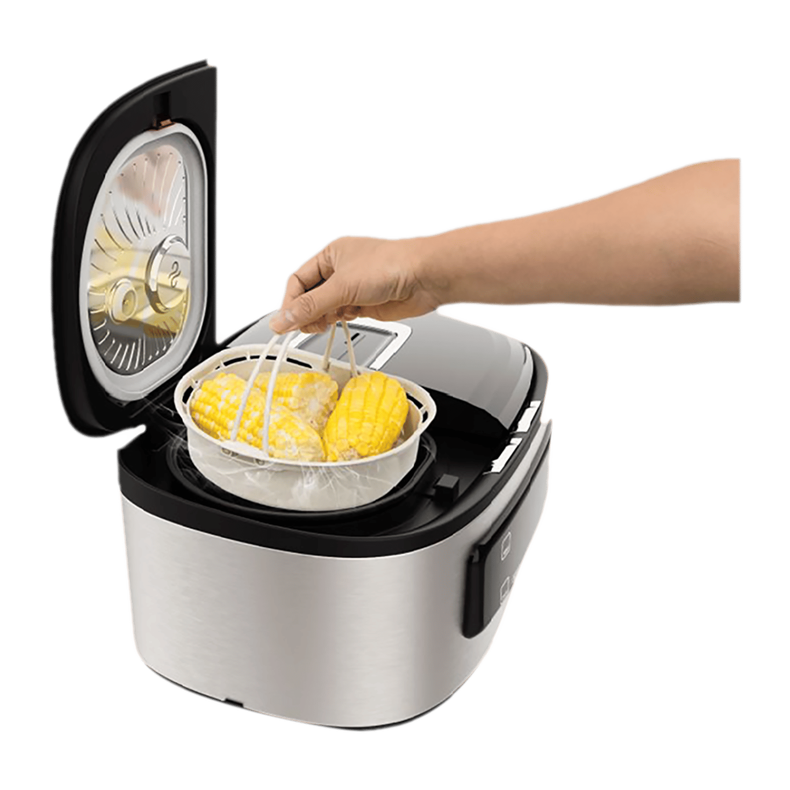 SHARP 5 Litre Electric Twin Cooker with Touch Control Operations (Silver) SHARP 5 Litre Electric Twin Cooker with Touch Control Operations (Silver)_9