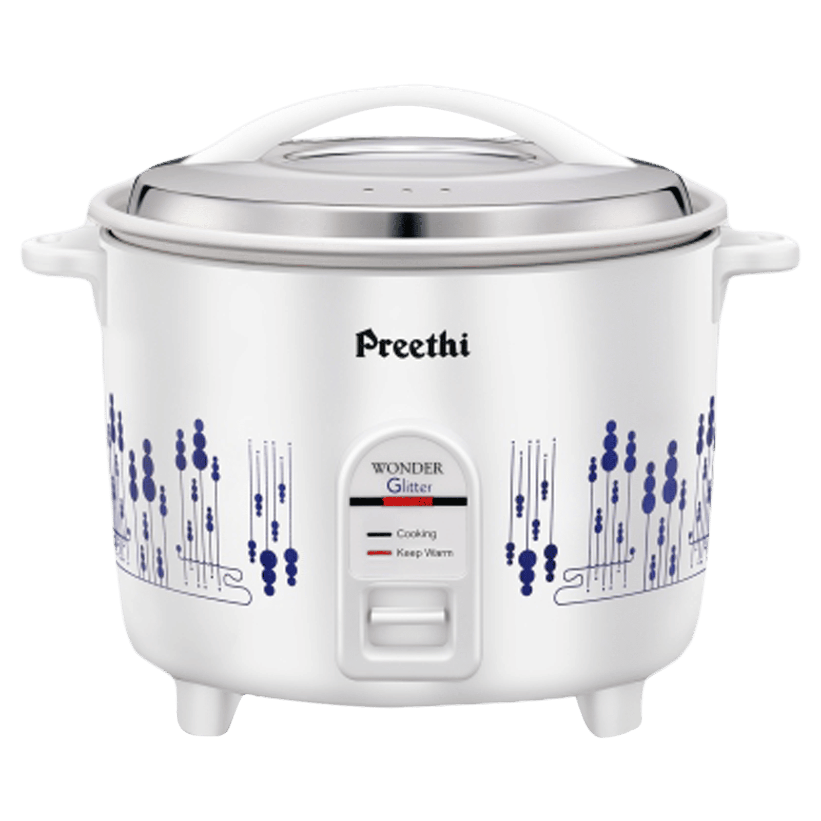 Preethi Glitter 1 Litre Electric Rice Cooker with RoHS Compliance (White) Preethi Glitter 1 Litre Electric Rice Cooker with RoHS Compliance (White)_1