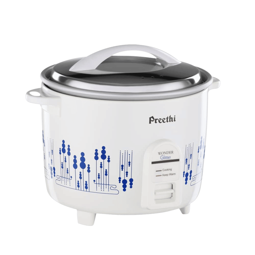 Preethi Glitter 1 Litre Electric Rice Cooker with RoHS Compliance (White) Preethi Glitter 1 Litre Electric Rice Cooker with RoHS Compliance (White)_4