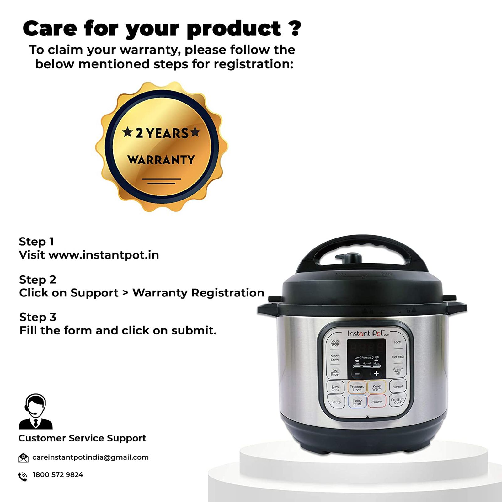 Instant Pot Duo 3 Litre Electric Multi Cooker with Detachable Power Cord (Silver)_8