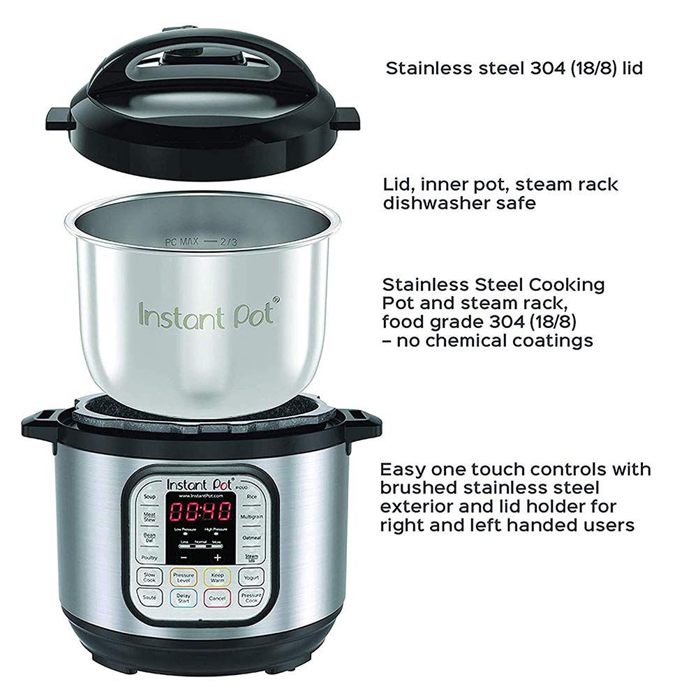 Instant Pot Duo 5.7 Litre Electric Multi Cooker with Keep Warm Function (Silver) Instant Pot Duo 5.7 Litre Electric Multi Cooker with Keep Warm Function (Silver)_6
