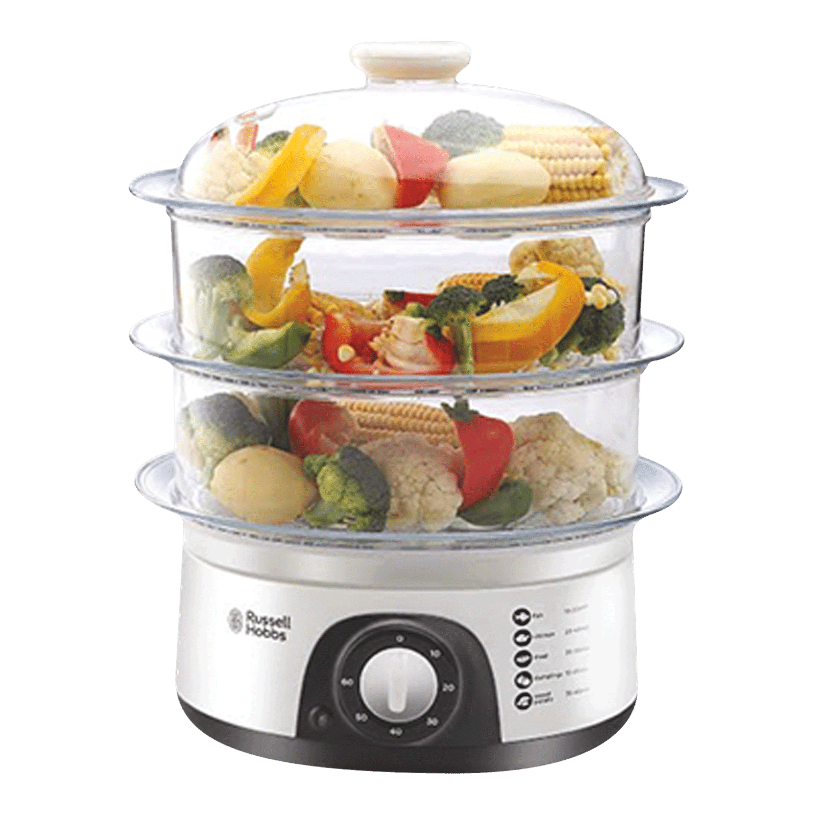 Russell Hobbs RFS800 9L Electric Food Steamer Microwave Oven with Keep Warm Function (White) Russell Hobbs RFS800 9L Electric Food Steamer Microwave Oven with Keep Warm Function (White)_1
