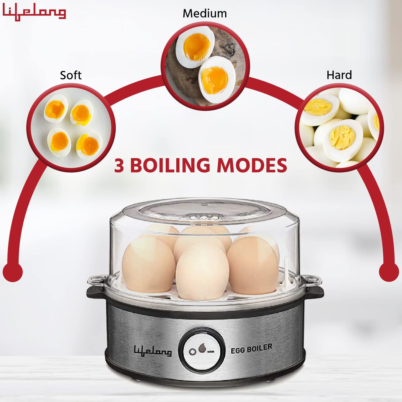 Lifelong LLEB05 7 Egg Electric Egg Boiler with Auto Shut Off (Silver) Lifelong LLEB05 7 Egg Electric Egg Boiler with Auto Shut Off (Silver)_9