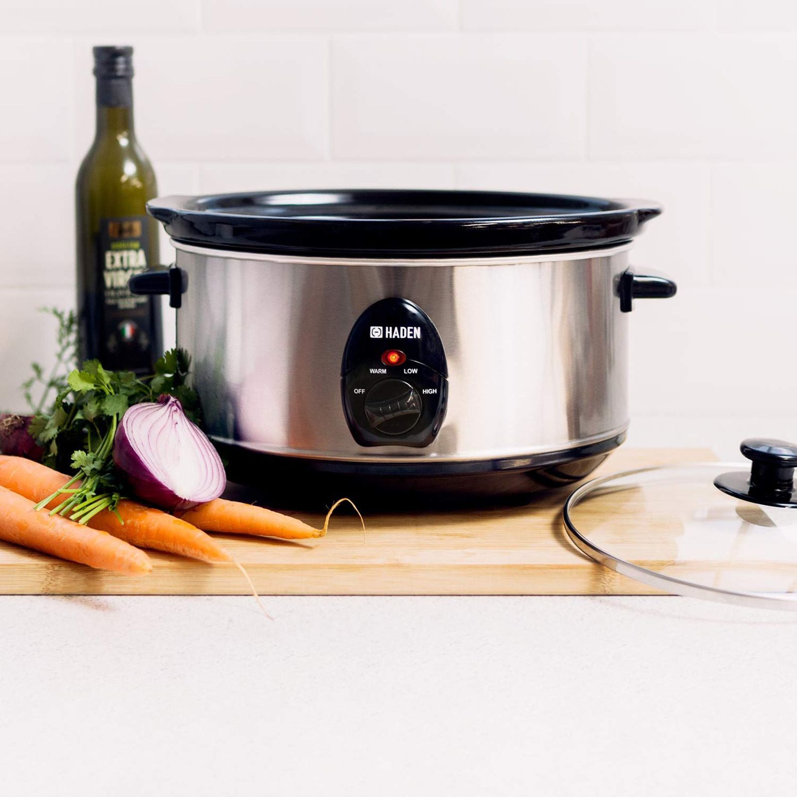 HADEN 3.5 Litre Electric Slow Cooker with Power Light Indicator (Silver) HADEN 3.5 Litre Electric Slow Cooker with Power Light Indicator (Silver)_7