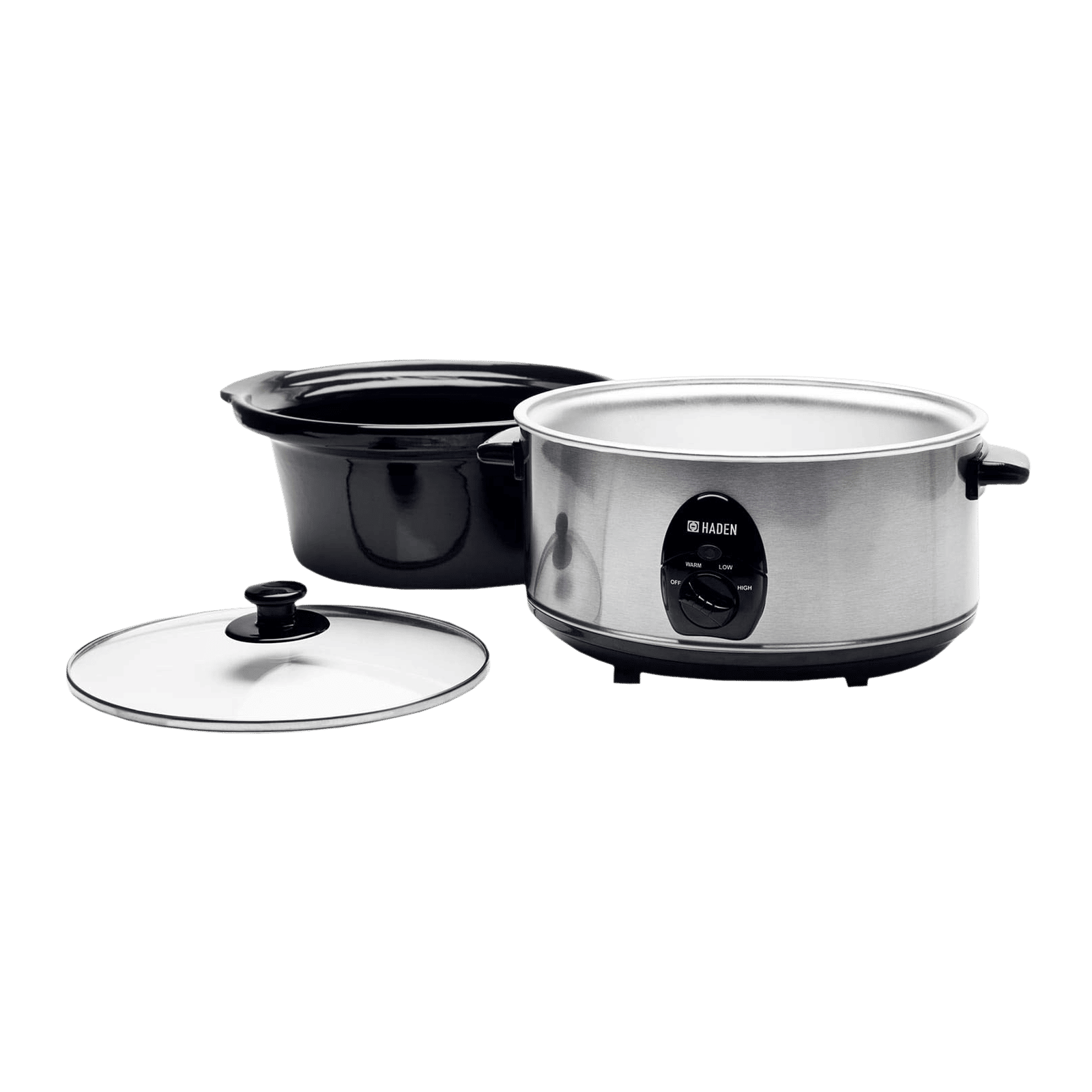 HADEN 3.5 Litre Electric Slow Cooker with Power Light Indicator (Silver) HADEN 3.5 Litre Electric Slow Cooker with Power Light Indicator (Silver)_8