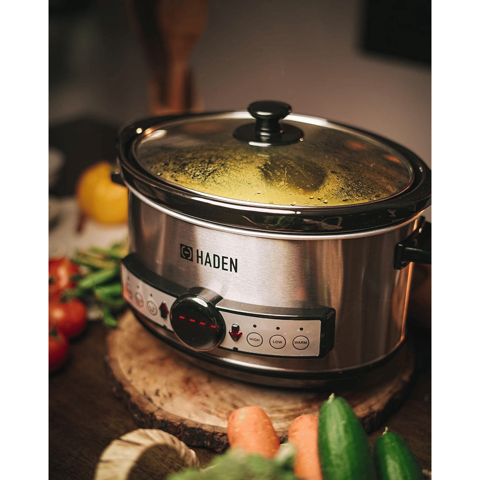 HADEN 3.5 Litre Electric Slow Cooker with Power Light Indicator (Silver) HADEN 3.5 Litre Electric Slow Cooker with Power Light Indicator (Silver)_7