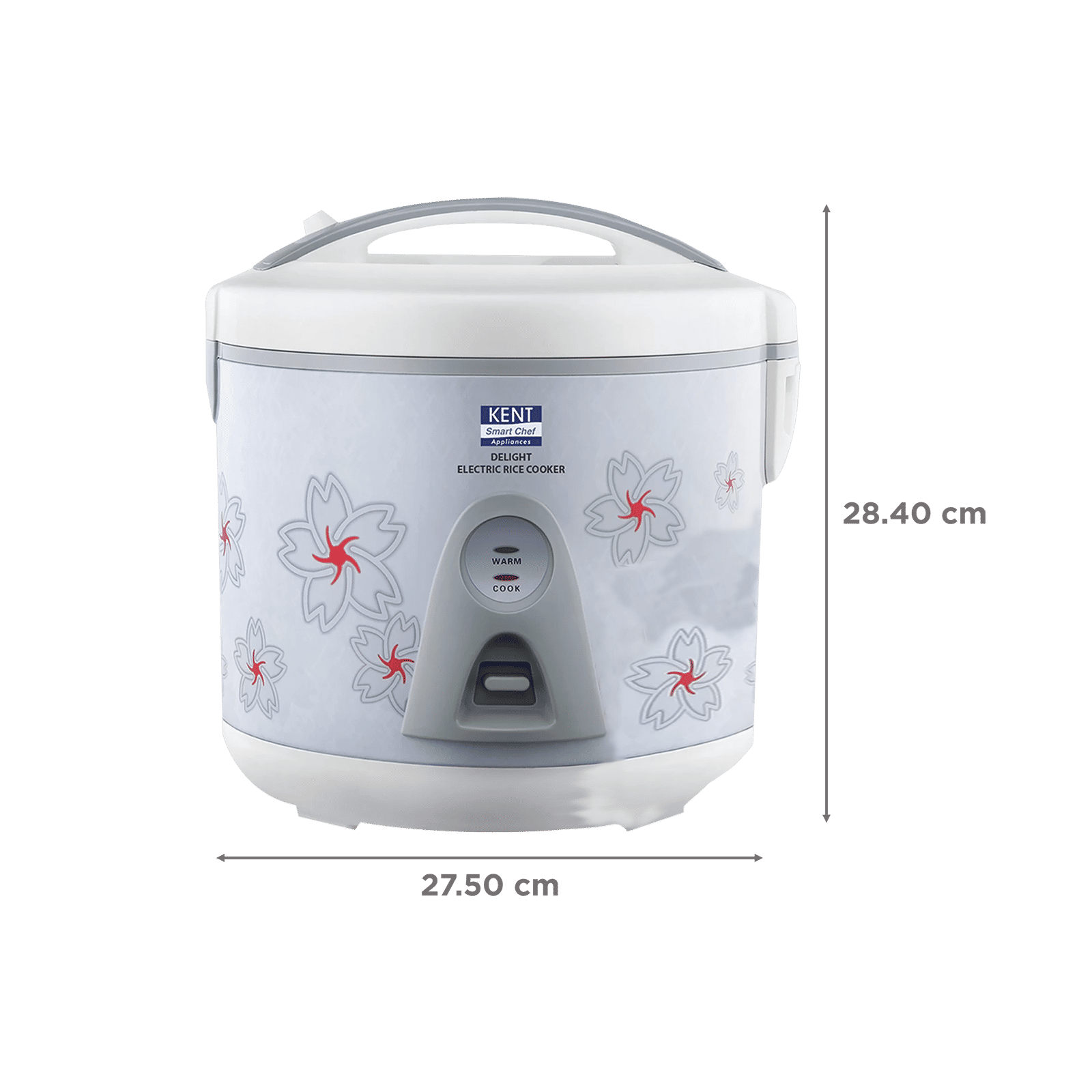 KENT Delight 1.8 Litre Electric Rice Cooker with Keep Warm Function (White)_2