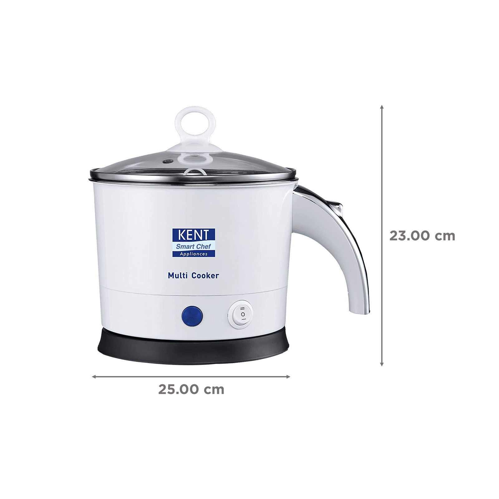KENT 1.2 Litre Electric Multi Cooker with Auto Shut Off (White)_2