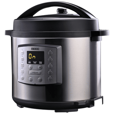 USHA iChef 6 Litre Electric Pressure Cooker with 10 Indian Preset Menu (Black)