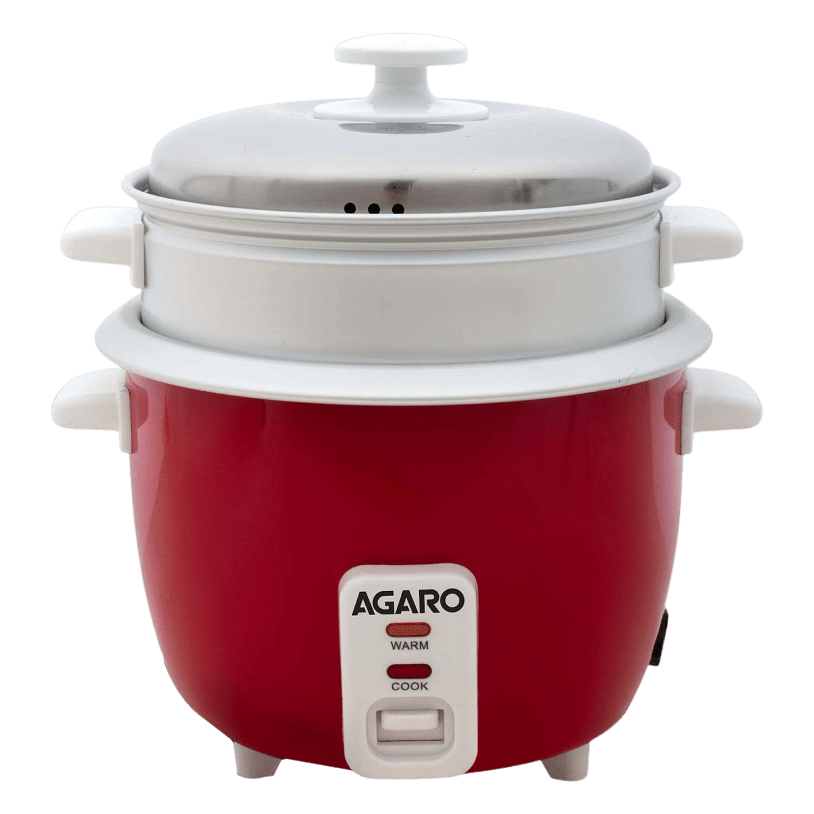 AGARO Elegant 1 Litre Electric Rice Cooker with Keep Warm Function (Red) AGARO Elegant 1 Litre Electric Rice Cooker with Keep Warm Function (Red)_1