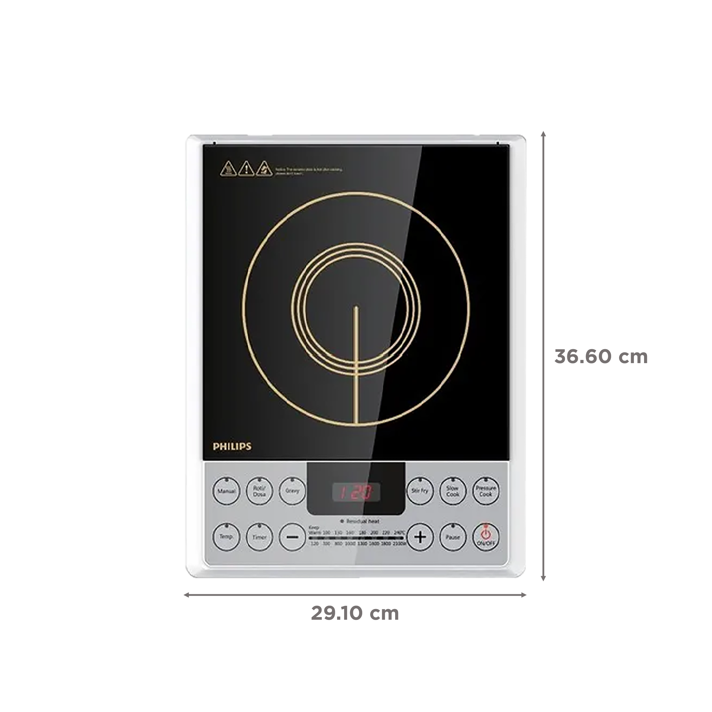 PHILIPS Daily Collection 2100W Induction Cooktop with 8 Power Settings_2