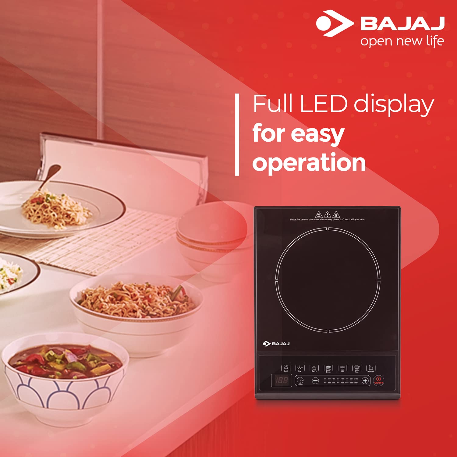 Bajaj Majesty ICX Neo 1600W Induction Cooktop with 7 Preset Menus Bajaj Majesty ICX Neo 1600W Induction Cooktop with 7 Preset Menus_10