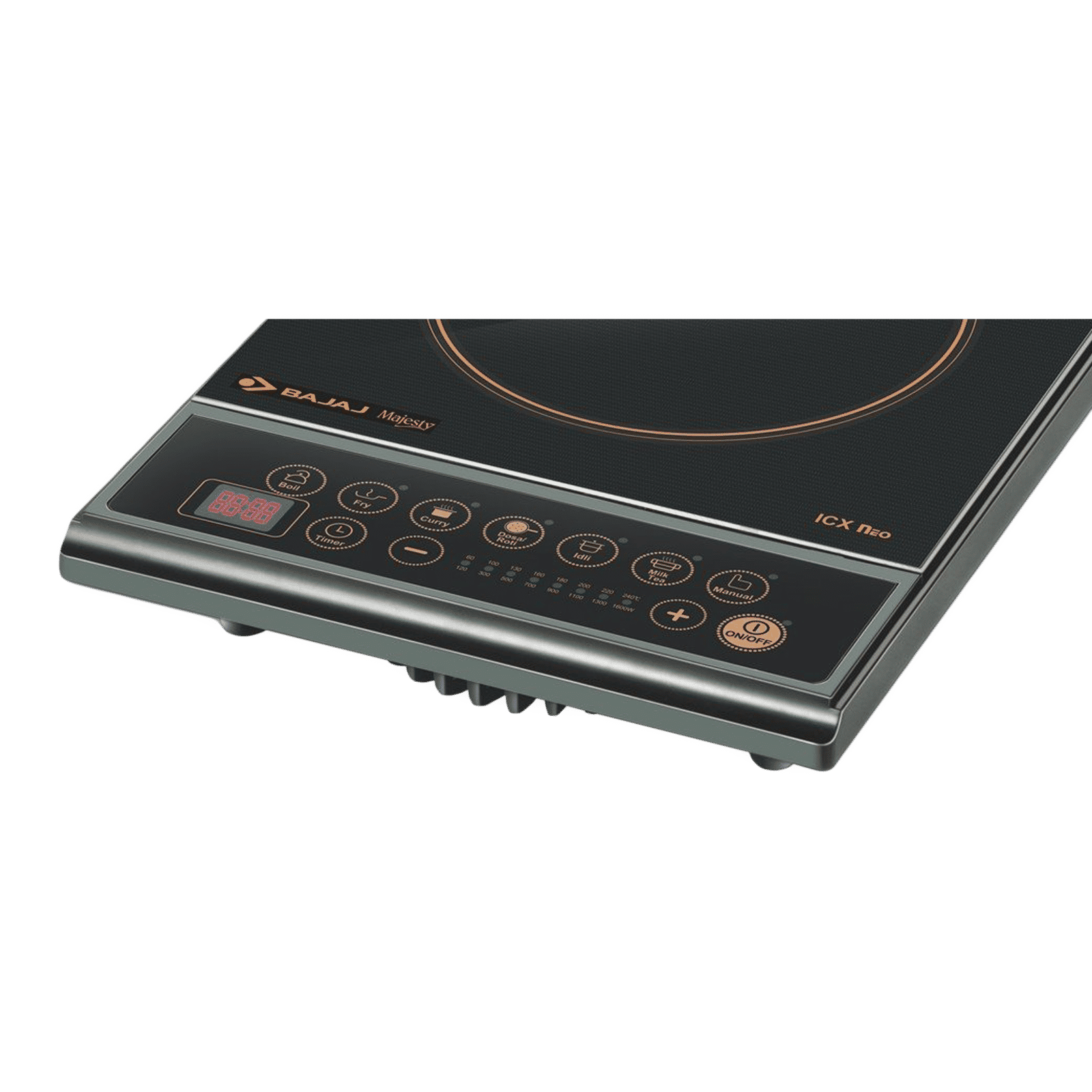 Bajaj Majesty ICX Neo 1600W Induction Cooktop with 7 Preset Menus Bajaj Majesty ICX Neo 1600W Induction Cooktop with 7 Preset Menus_6