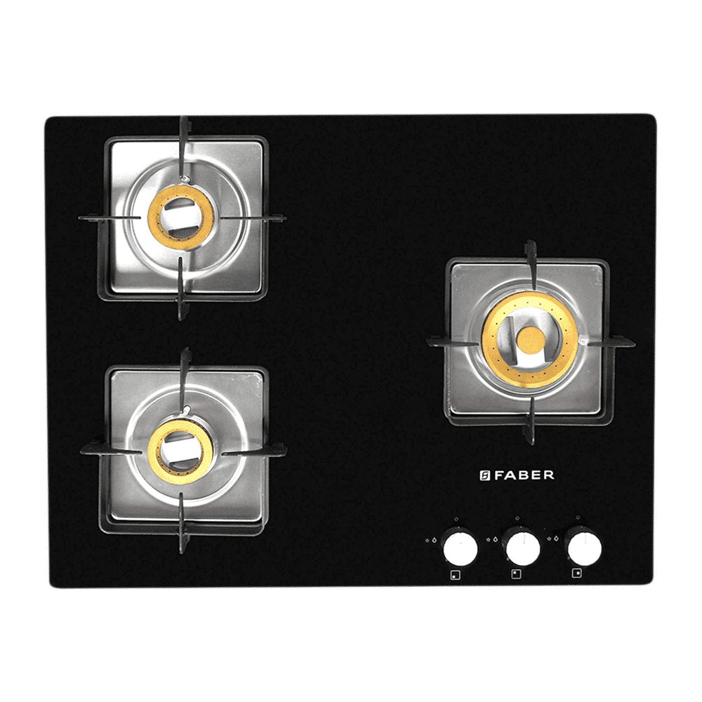 Faber HTG 653 CRS BR CI Tempered Glass Top 3 Burner Automatic Hob (High Quality Knob, Black) Faber HTG 653 CRS BR CI Tempered Glass Top 3 Burner Automatic Hob (High Quality Knob, Black)_6