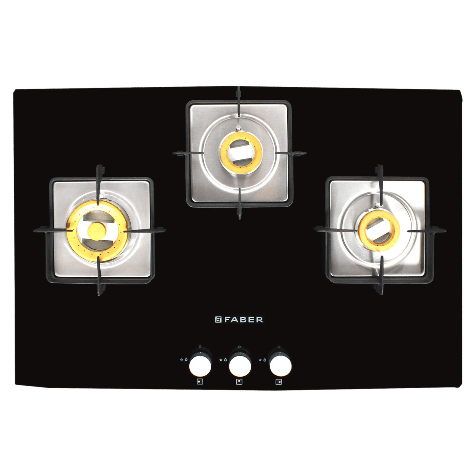 Faber HTG 753 CRS BR CI Tempered Glass Top 3 Burner Automatic Hob (High Quality Knob, Black) Faber HTG 753 CRS BR CI Tempered Glass Top 3 Burner Automatic Hob (High Quality Knob, Black)_14