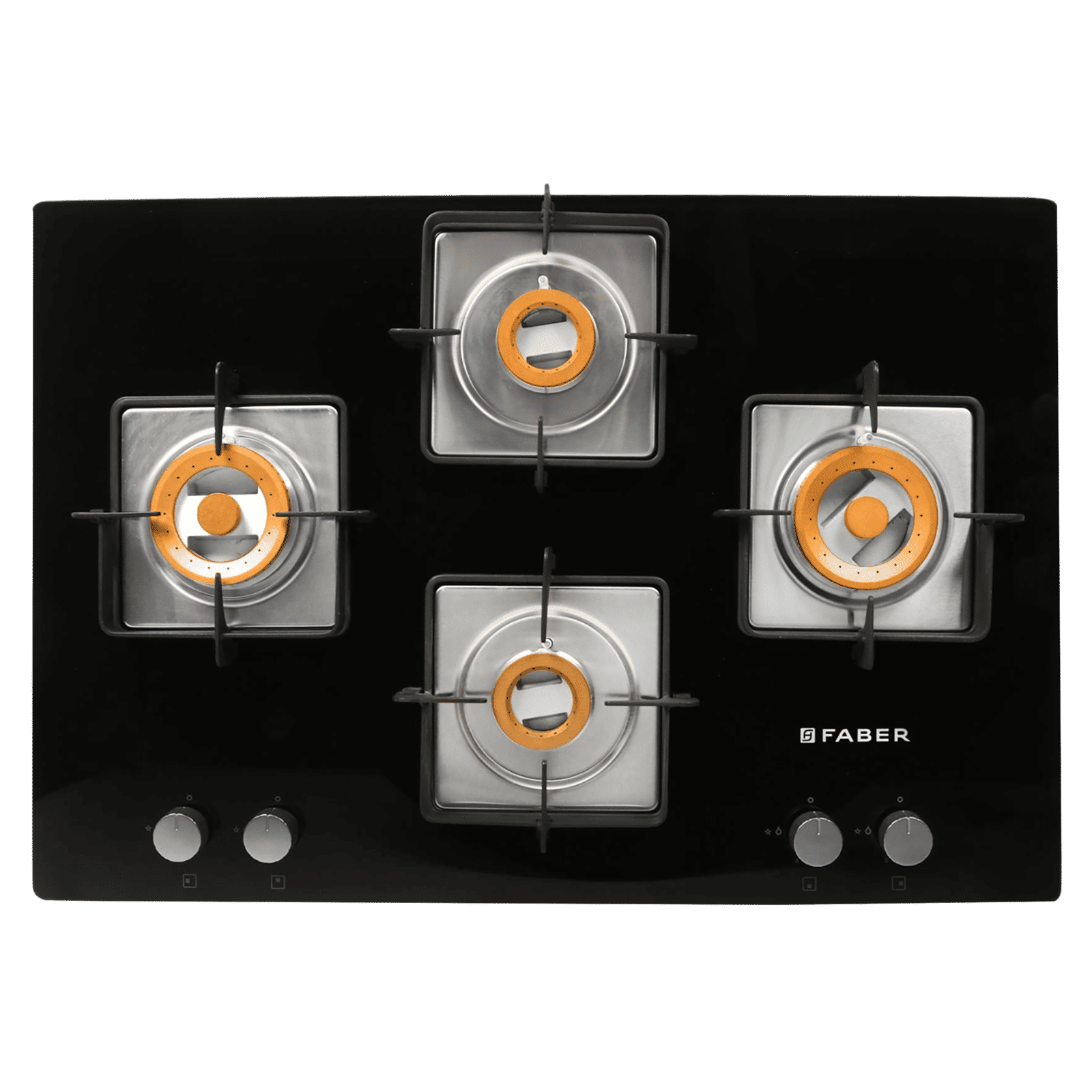 Faber HTG 754 CRS BR CI Toughened Glass Top 4 Burner Automatic Hob (High Quality Knob, Black)_6